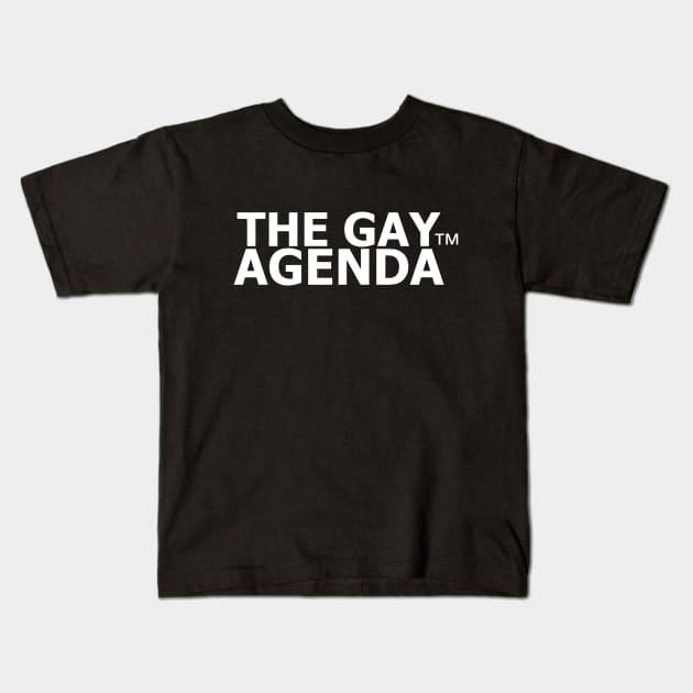 Gay Agenda Kids T-Shirt by QueenAvocado